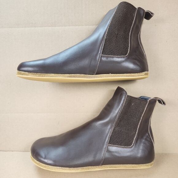 Unbranded Women's Barefoot Zero Drop Chelsea Brown Leather Upper Boots 40 EU - Picture 11 of 12
